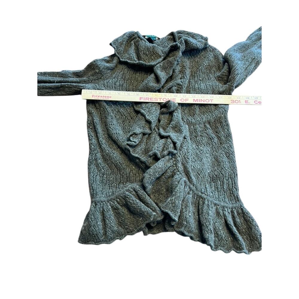 Ralph Lauren Gray Ruffle Sweater